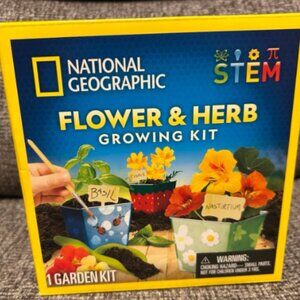NIB National Geographic Flower & Herb Growing Kit STEM New in Box
